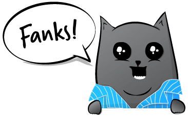 'Fanks!'